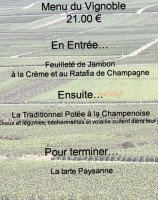 La Cave à Champagne menu