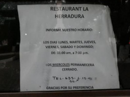 Y Pizzeria ´´la Herradura´´ menu