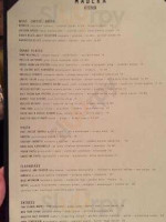 Madera Kitchen menu