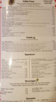 Original Italian Pizza menu