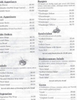 Athenian Cafe menu