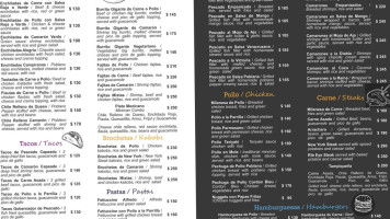 Cafe Maria menu