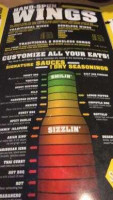 Buffalo Wild Wings menu