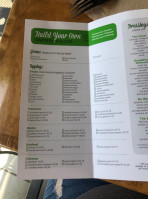 Simply Salad menu