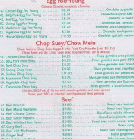 New Ruby House menu