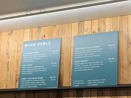 Sweetgreen Wall St menu