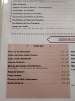 O Nordeste Transmontano menu