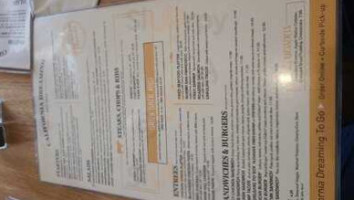 California Dreaming menu