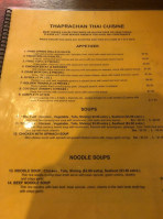 Thaprachan Thai Cuisine menu