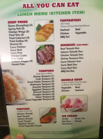 Tokyo Sushi menu