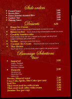 Thai Ruby menu