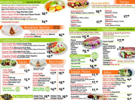 Tortas De Sinaloa menu