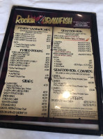 The Rockin' Crawfish menu