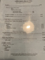 Yamato Japanese menu