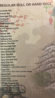 Yami Japan Sushi Hibachi menu