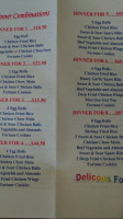 China City menu