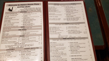 Venice House Pizza Murphy's Pub menu