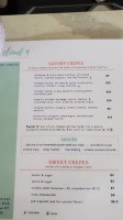 Cloud 9 Crepes menu