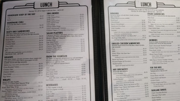 Fairlane Grill Inc menu