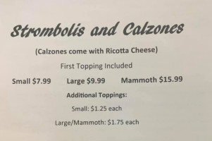 Leone's Pizza menu