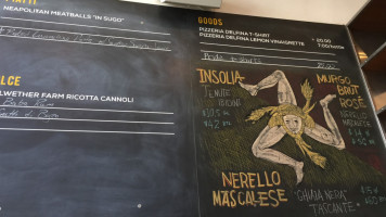 Pizzeria Delfina Mission menu