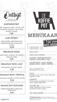 The Coffee Pot menu