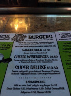 Harvey's Wine Burger menu