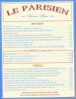 Le Parisien menu