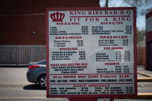 King Ribs -b-q outside