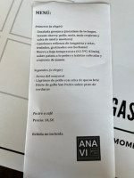 Anavi menu