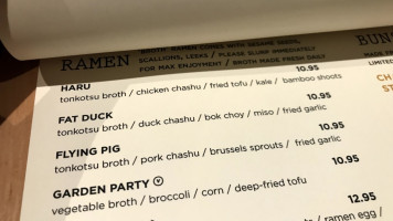 Harumama Noodles Buns (little Italy) menu