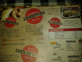 La Lomeria Steak House menu