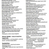 Morgan Co menu