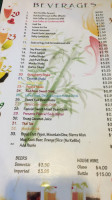 Pho Xe Lua menu