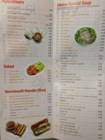 Pho Vietnam 4 menu