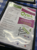 Ocha Thai Cusine menu