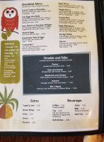 Taavi's Grill menu