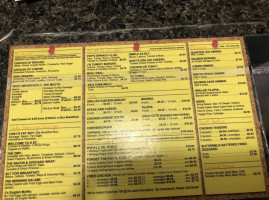 Tony's Breakfast menu