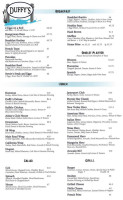 Duffy 's Deli menu