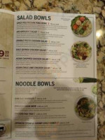 Pei Wei Asian Kitchen menu