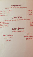 Island Sensation Cuisine menu