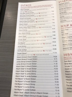 Hibachi Bistro menu