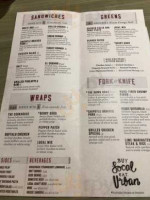 Urban Cookhouse menu