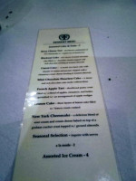 The Dresden Lounge menu