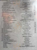 Industry 1332 menu