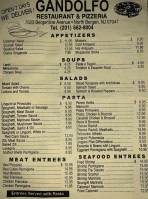 Gandolfo menu