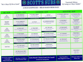 Scott's Subs food