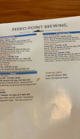 Pedro Point Brewing menu