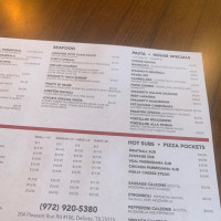 Roma's Italian Bistro Of Desoto menu