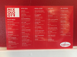 Sodalicious menu